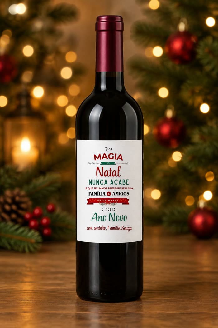 Rótulo de Natal personalizado